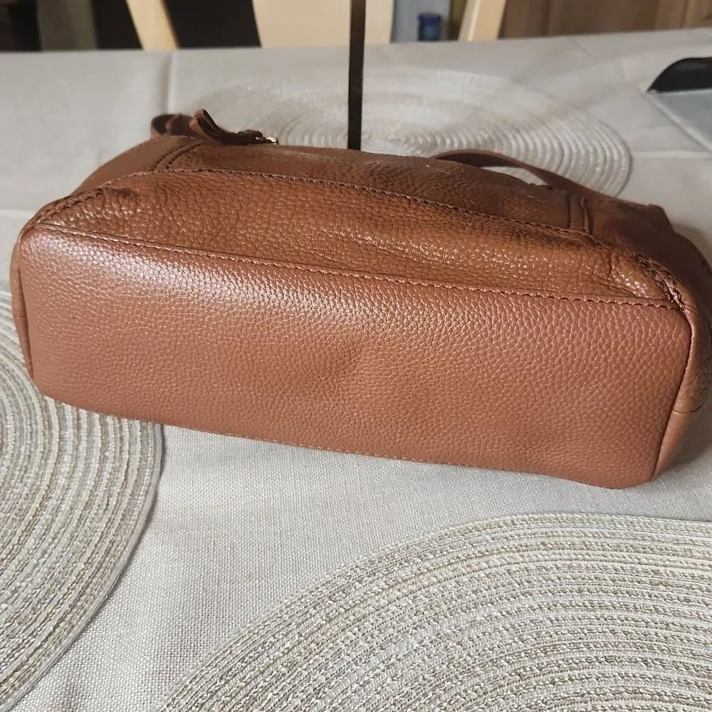 The Sak Kendra tan pebbled leather hobo bag